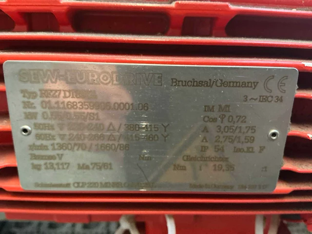 Transportband rollenbaan breed met motor (3x) - afbeelding 6 van  15