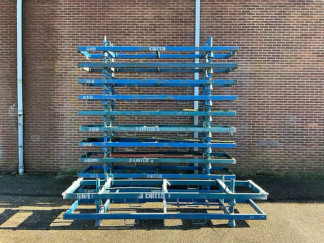 Transportbok 300x75cm v.v. heftrucksledes (13x) - afbeelding 1 van  4
