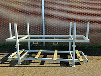 Transportbok gegalvaniseerd 320x120x75cm v.v. heftrucksledes (2x) - afbeelding 1 van  4