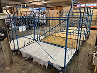 Transportkar 200x115x180 v.v. multiplex plaat, nestelbaar - afbeelding 2 van  3