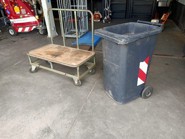 Transportkar en openafvalbak - afbeelding 1 van  6