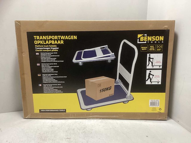 Transportkar inklapbaar 150kg - afbeelding 2 van  2