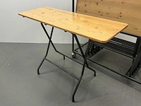 Transportkar met 7x inklapbare bartafels - afbeelding 2 van  8