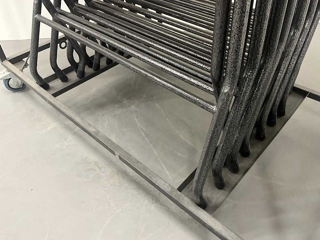 Transportkar met 7x inklapbare bartafels - afbeelding 8 van  8