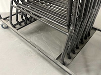 Transportkar met 7x inklapbare bartafels - afbeelding 8 van  8