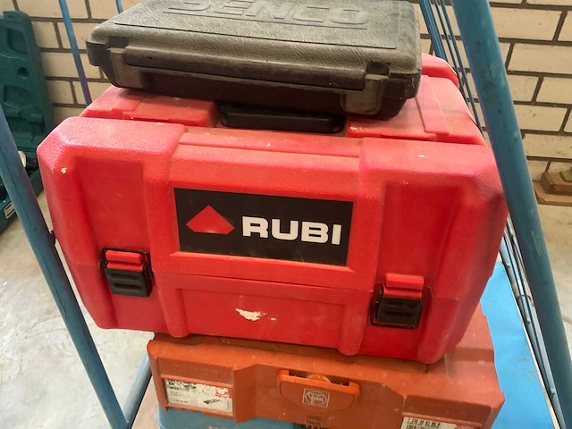 Transportkar met kunststof opbergkoffers - afbeelding 6 van  10