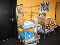 Transportkar met plateau. afm. 81 x 62 x 168 cm. - afbeelding 1 van  2