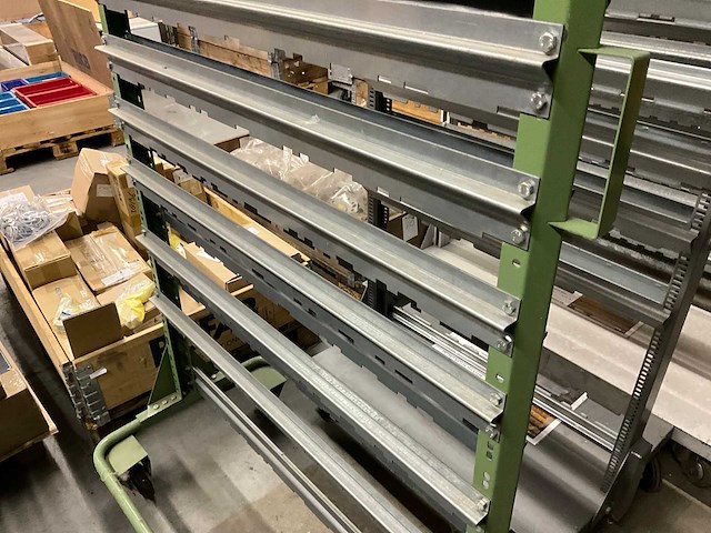 Transportkar voor magazijnbakken - afbeelding 3 van  4