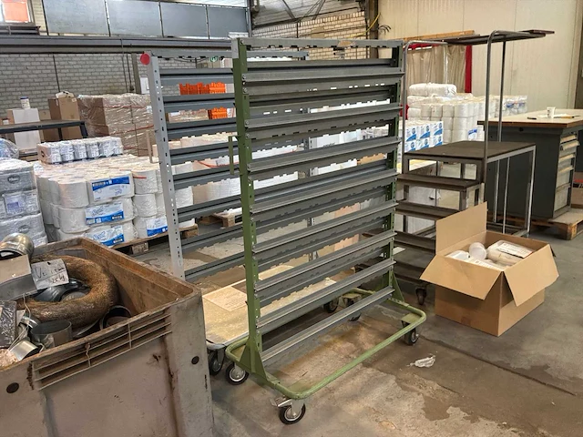 Transportkar voor magazijnbakken - afbeelding 1 van  4