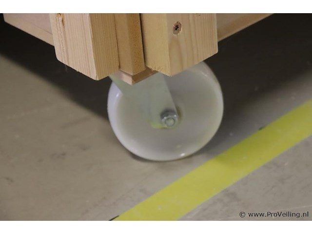 Transportkist (hout), verrijdbaar - afbeelding 5 van  7