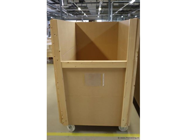 Transportkist (hout), verrijdbaar - afbeelding 2 van  7