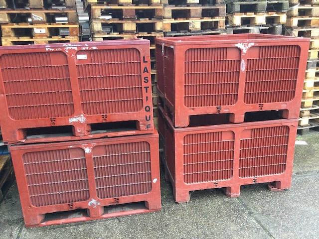 Transportkist kunststof (4x) - afbeelding 1 van  2