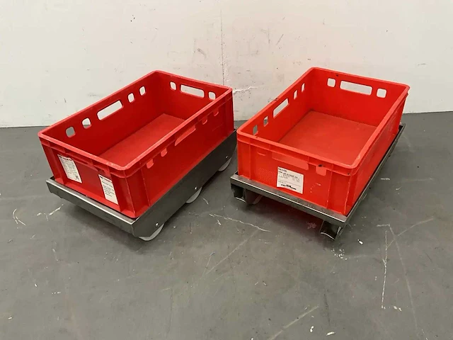 Transportroller met krat (2x) - afbeelding 2 van  3