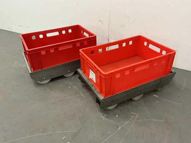 Transportroller met krat (2x) - afbeelding 3 van  3