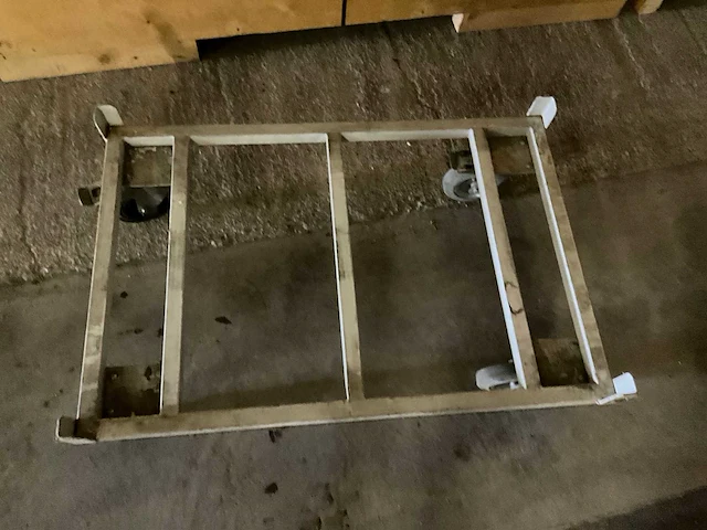 Transportwagen 120x80cm (palletformaat) - afbeelding 2 van  3