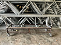 Transportwagen v.v. 4 zwenkwielen 260x80cm - afbeelding 1 van  3