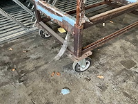 Transportwagen v.v. 4 zwenkwielen 260x80cm - afbeelding 2 van  3