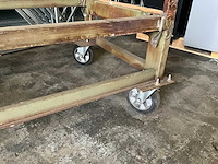 Transportwagen v.v. 4 zwenkwielen 260x85cm (2x) - afbeelding 2 van  3