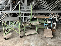 Transportwagens en werkbanken (7x) - afbeelding 1 van  7