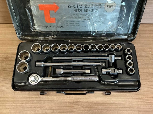 Transpower 25-delige dopsleutelset 1/2” aansluiting - afbeelding 3 van  7