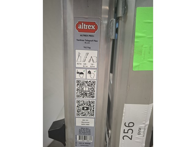 Trappenhuisladder 5,30m aluminium - afbeelding 4 van  5