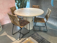 Trav eetkamertafel met eetkamerstoelen - afbeelding 4 van  7