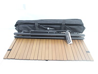 Travellife camping loungetafel walnut 9 oprolbaar houten tafelblad - afbeelding 4 van  4