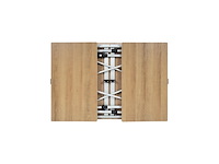 Travellife campingtafel sorrento uitschuifbaar honeycomb brown - afbeelding 2 van  4