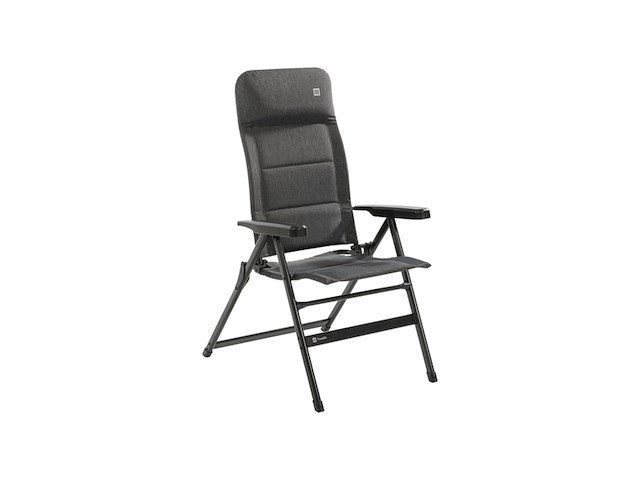 Travellife lago camping standenstoel comfort stormy grey - verstelbaar in 7 standen - afbeelding 1 van  4