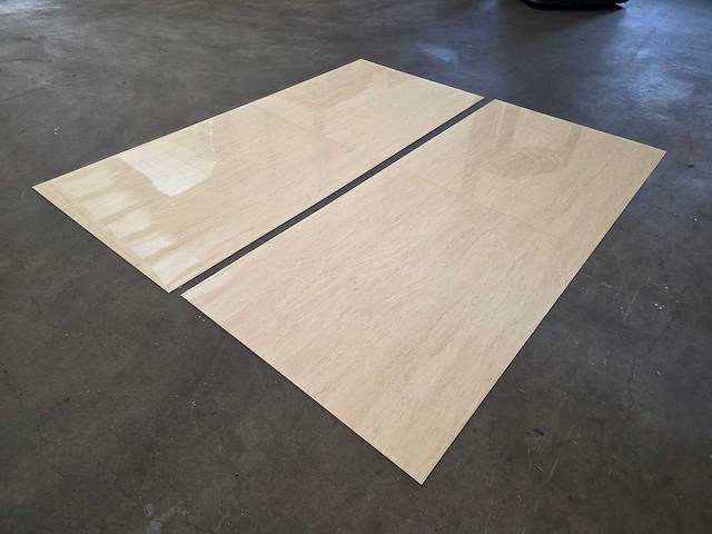 Travertine look pvc wandpaneel (5x) - afbeelding 3 van  6