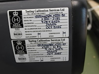 Trek- en druktestmachine testometric x350-20 met onderstel-/tafel en laptop t.b.v. aansturing en diverse hu... - afbeelding 5 van  7