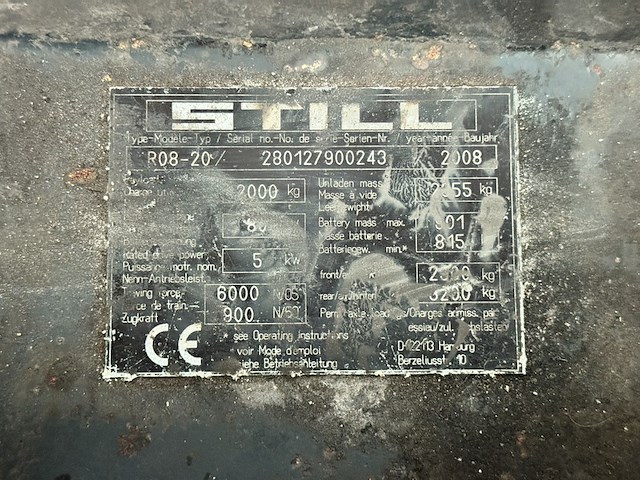 Trek auto, still, r08-20, oranje, 2008, elektrisch - afbeelding 8 van  11