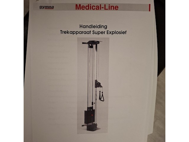 Trekapparaat met fitness bankje gymna, medical-line super explosief - afbeelding 2 van  14