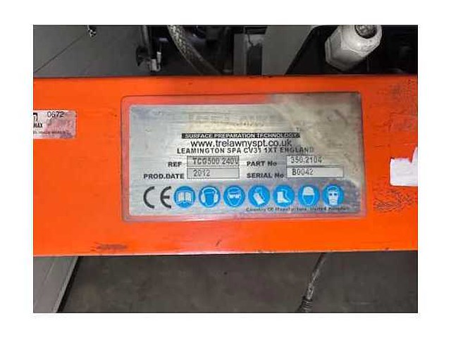 Trelawny - 2012 - tcg500 - concrete floor sander - afbeelding 3 van  5