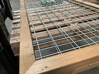 Trellisscherm hout/staal - 180x90 cm (2x) - afbeelding 2 van  10