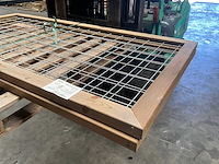 Trellisscherm hout/staal - 180x90 cm (2x) - afbeelding 3 van  10