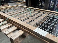 Trellisscherm hout/staal - 180x90 cm (2x) - afbeelding 4 van  10