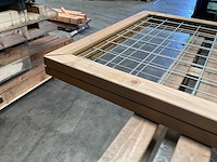 Trellisscherm hout/staal - 180x90 cm (2x) - afbeelding 6 van  10