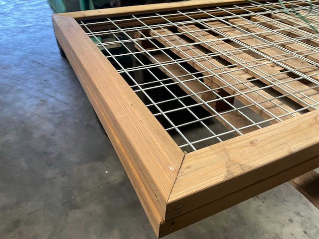 Trellisscherm hout/staal - 180x90 cm (2x) - afbeelding 7 van  10