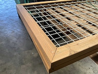Trellisscherm hout/staal - 180x90 cm (2x) - afbeelding 7 van  10