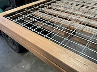 Trellisscherm hout/staal - 180x90 cm (2x) - afbeelding 8 van  10