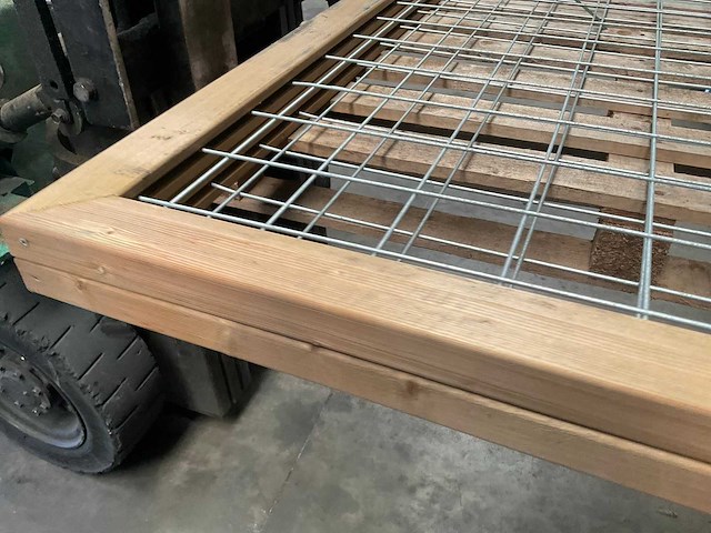 Trellisscherm hout/staal - 180x90 cm (2x) - afbeelding 9 van  10