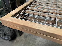 Trellisscherm hout/staal - 180x90 cm (2x) - afbeelding 9 van  10