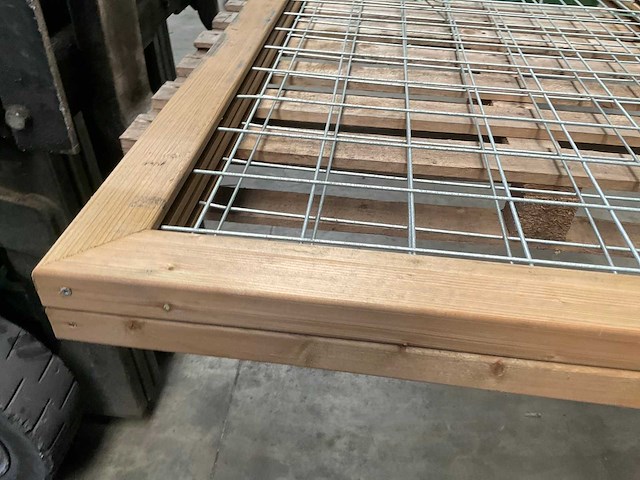 Trellisscherm hout/staal - 180x90 cm (2x) - afbeelding 10 van  10