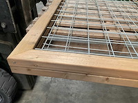 Trellisscherm hout/staal - 180x90 cm (2x) - afbeelding 10 van  10