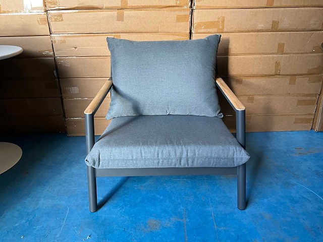 Tremezzo aluminium lounge fauteuil - afbeelding 4 van  8