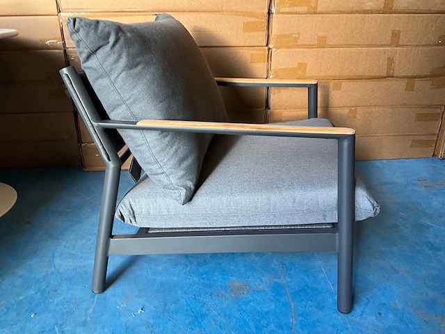 Tremezzo aluminium lounge fauteuil - afbeelding 6 van  8