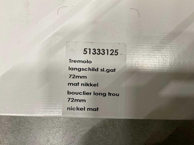 Tremolo langschild sleutelgat 72 mm deurkruksets (40x) - afbeelding 7 van  7