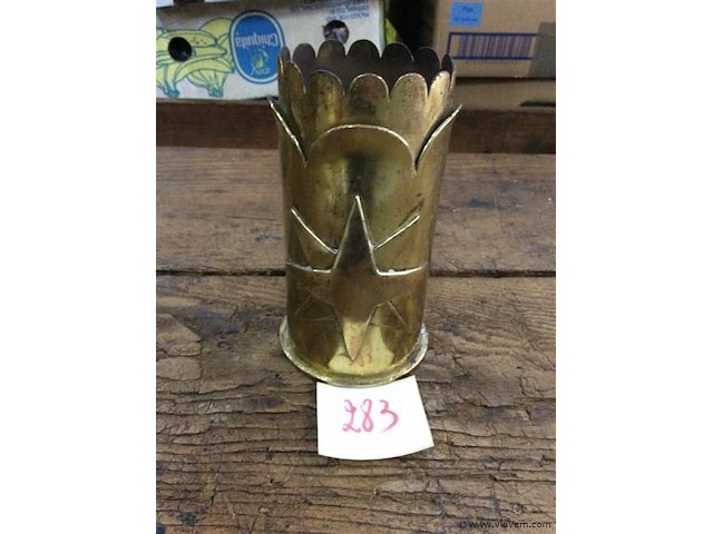 Trench art h:16 - afbeelding 1 van  2