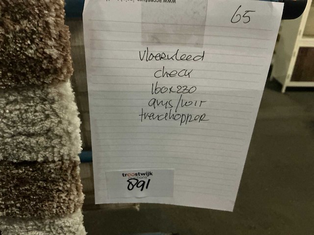 Trendhopper check vloerkleed 160x230cm - afbeelding 4 van  4